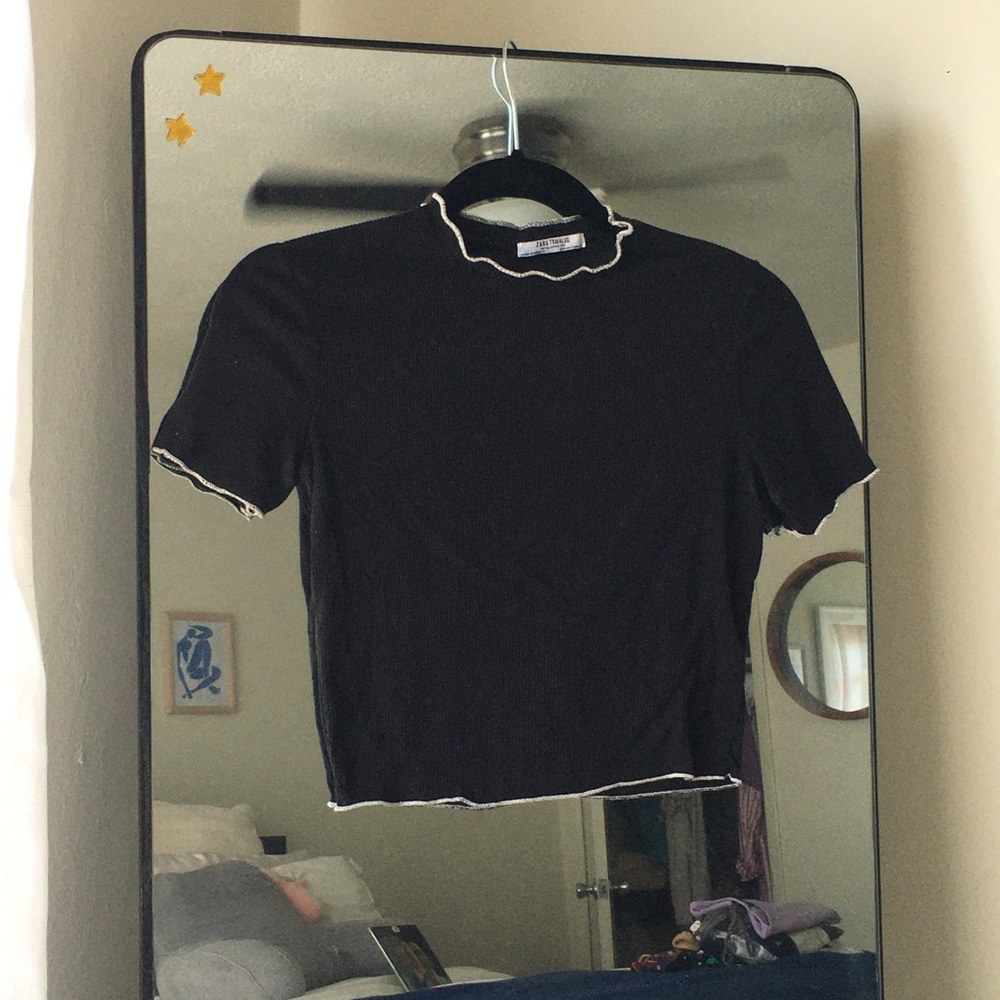 Zara Mock Neck Top